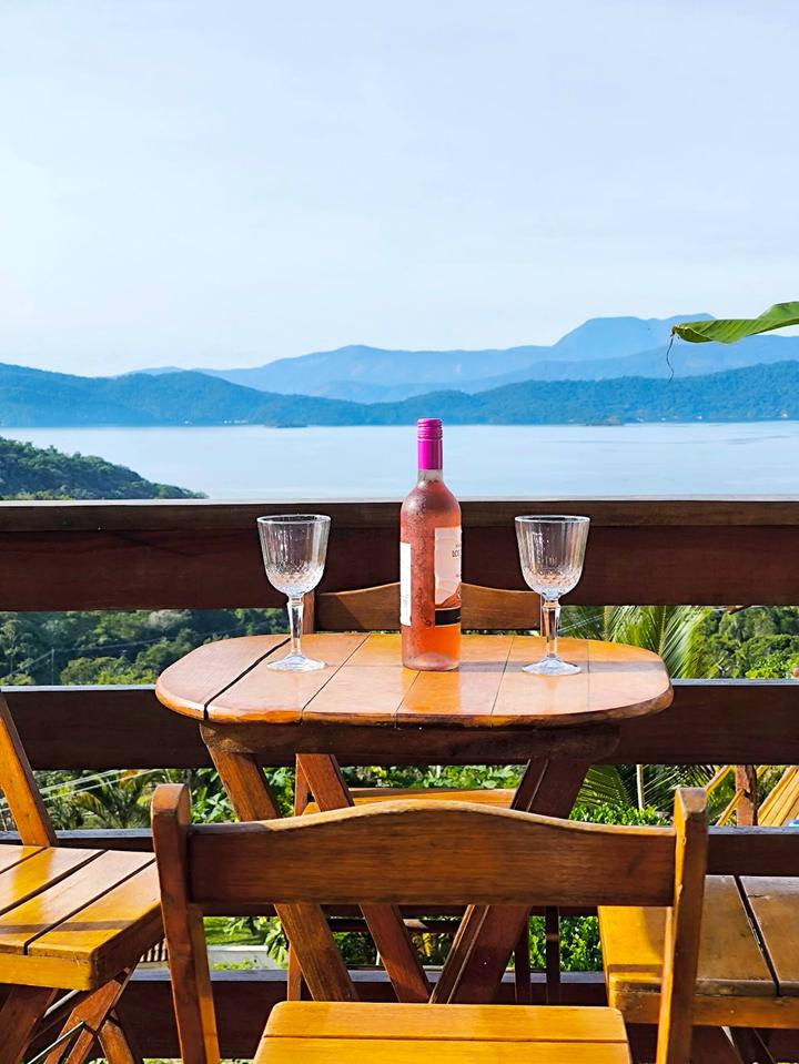 A table set for the view